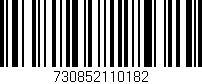Código de barras (EAN, GTIN, SKU, ISBN): '730852110182'