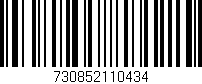 Código de barras (EAN, GTIN, SKU, ISBN): '730852110434'