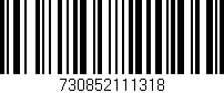 Código de barras (EAN, GTIN, SKU, ISBN): '730852111318'