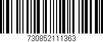 Código de barras (EAN, GTIN, SKU, ISBN): '730852111363'