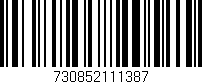 Código de barras (EAN, GTIN, SKU, ISBN): '730852111387'