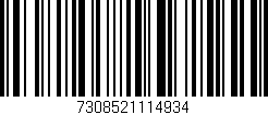 Código de barras (EAN, GTIN, SKU, ISBN): '7308521114934'