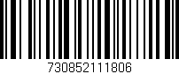 Código de barras (EAN, GTIN, SKU, ISBN): '730852111806'