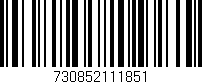 Código de barras (EAN, GTIN, SKU, ISBN): '730852111851'