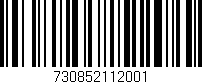 Código de barras (EAN, GTIN, SKU, ISBN): '730852112001'