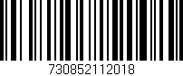 Código de barras (EAN, GTIN, SKU, ISBN): '730852112018'