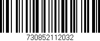 Código de barras (EAN, GTIN, SKU, ISBN): '730852112032'