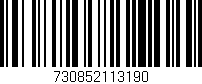Código de barras (EAN, GTIN, SKU, ISBN): '730852113190'