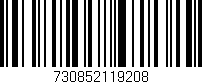 Código de barras (EAN, GTIN, SKU, ISBN): '730852119208'