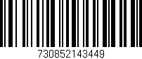 Código de barras (EAN, GTIN, SKU, ISBN): '730852143449'