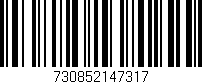 Código de barras (EAN, GTIN, SKU, ISBN): '730852147317'
