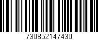 Código de barras (EAN, GTIN, SKU, ISBN): '730852147430'