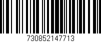 Código de barras (EAN, GTIN, SKU, ISBN): '730852147713'