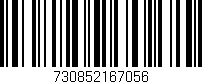 Código de barras (EAN, GTIN, SKU, ISBN): '730852167056'