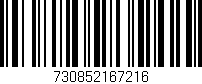 Código de barras (EAN, GTIN, SKU, ISBN): '730852167216'