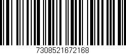 Código de barras (EAN, GTIN, SKU, ISBN): '7308521672168'