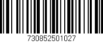 Código de barras (EAN, GTIN, SKU, ISBN): '730852501027'