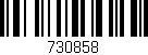 Código de barras (EAN, GTIN, SKU, ISBN): '730858'