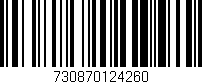 Código de barras (EAN, GTIN, SKU, ISBN): '730870124260'