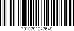 Código de barras (EAN, GTIN, SKU, ISBN): '7310791247649'
