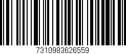 Código de barras (EAN, GTIN, SKU, ISBN): '7310983626559'