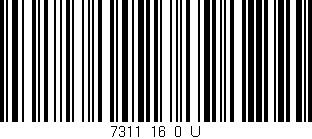 Código de barras (EAN, GTIN, SKU, ISBN): '7311_16_0_U'