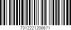 Código de barras (EAN, GTIN, SKU, ISBN): '7312221208671'