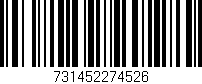 Código de barras (EAN, GTIN, SKU, ISBN): '731452274526'