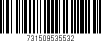 Código de barras (EAN, GTIN, SKU, ISBN): '731509535532'