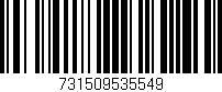 Código de barras (EAN, GTIN, SKU, ISBN): '731509535549'