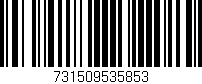 Código de barras (EAN, GTIN, SKU, ISBN): '731509535853'