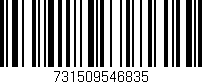 Código de barras (EAN, GTIN, SKU, ISBN): '731509546835'