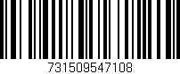 Código de barras (EAN, GTIN, SKU, ISBN): '731509547108'