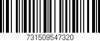 Código de barras (EAN, GTIN, SKU, ISBN): '731509547320'