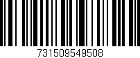 Código de barras (EAN, GTIN, SKU, ISBN): '731509549508'