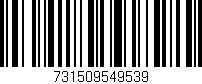 Código de barras (EAN, GTIN, SKU, ISBN): '731509549539'