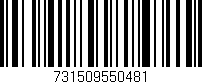 Código de barras (EAN, GTIN, SKU, ISBN): '731509550481'