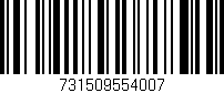 Código de barras (EAN, GTIN, SKU, ISBN): '731509554007'
