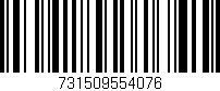 Código de barras (EAN, GTIN, SKU, ISBN): '731509554076'