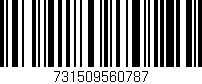 Código de barras (EAN, GTIN, SKU, ISBN): '731509560787'