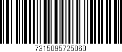 Código de barras (EAN, GTIN, SKU, ISBN): '7315095725060'