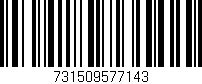 Código de barras (EAN, GTIN, SKU, ISBN): '731509577143'
