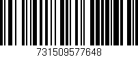 Código de barras (EAN, GTIN, SKU, ISBN): '731509577648'