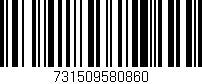 Código de barras (EAN, GTIN, SKU, ISBN): '731509580860'