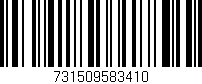 Código de barras (EAN, GTIN, SKU, ISBN): '731509583410'