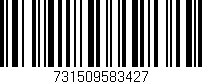 Código de barras (EAN, GTIN, SKU, ISBN): '731509583427'