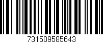 Código de barras (EAN, GTIN, SKU, ISBN): '731509585643'