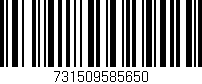 Código de barras (EAN, GTIN, SKU, ISBN): '731509585650'