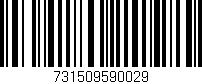Código de barras (EAN, GTIN, SKU, ISBN): '731509590029'
