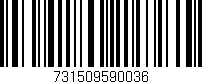 Código de barras (EAN, GTIN, SKU, ISBN): '731509590036'